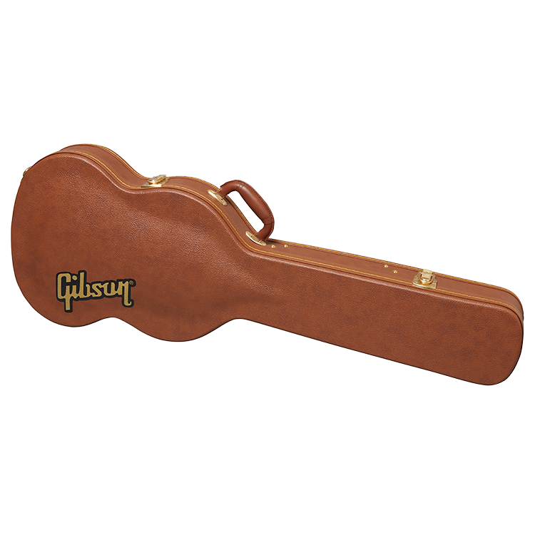 NEW定番おまけ付き Gibson ギブソン ハードケース ブラウン USA ギター ES-335 ES-355 MEMPHIS セミアコ ヤケ有り 中古品ピックケース ハードケース