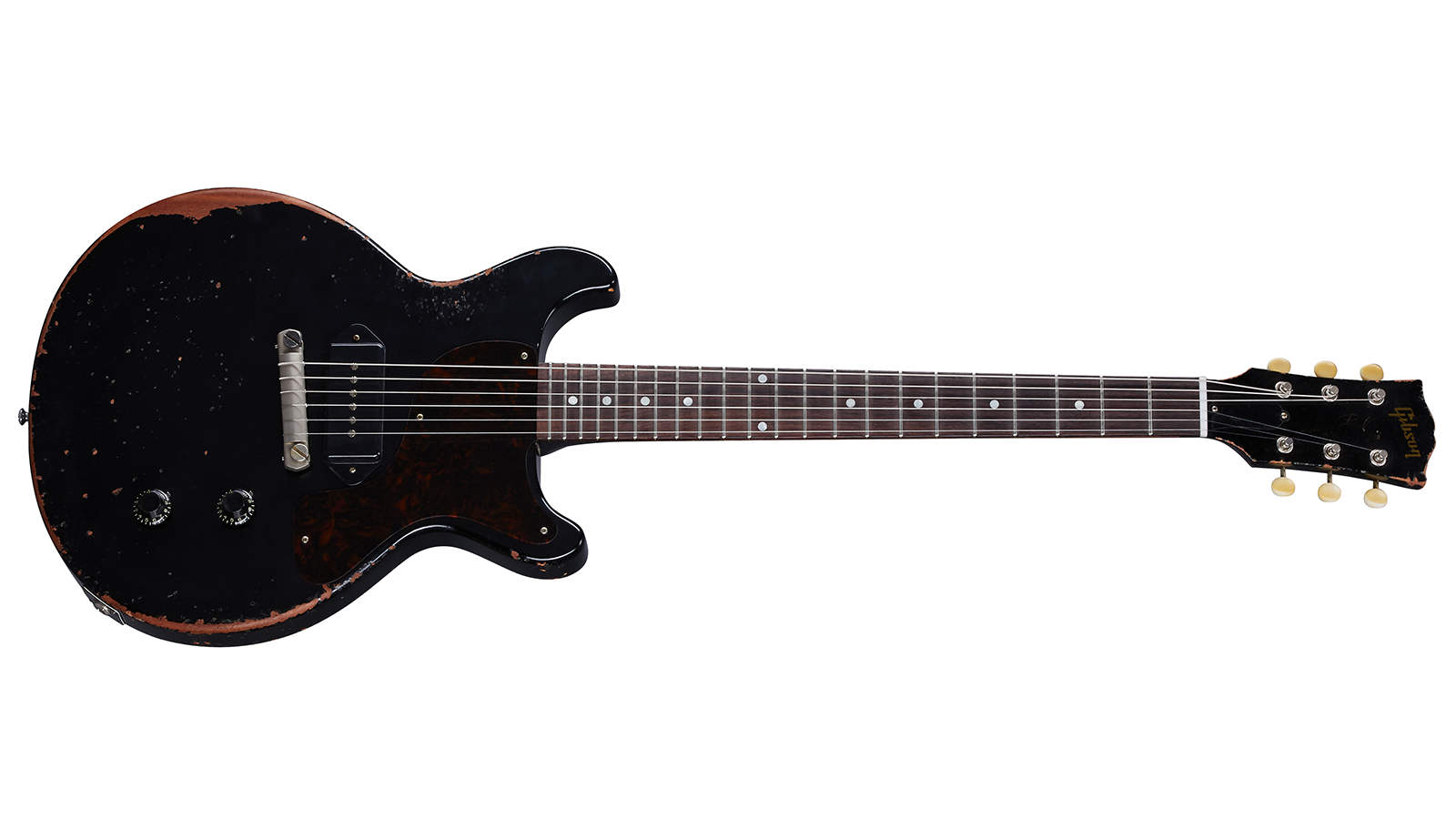 1960 Les Paul Junior Double Cut Ebony Ultra Heavy Aged【生産終了】