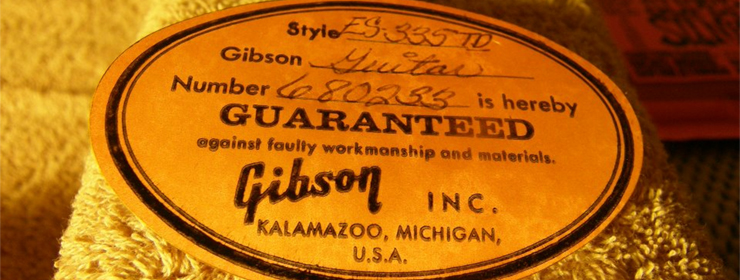 Serial Number Search | Gibson Japan