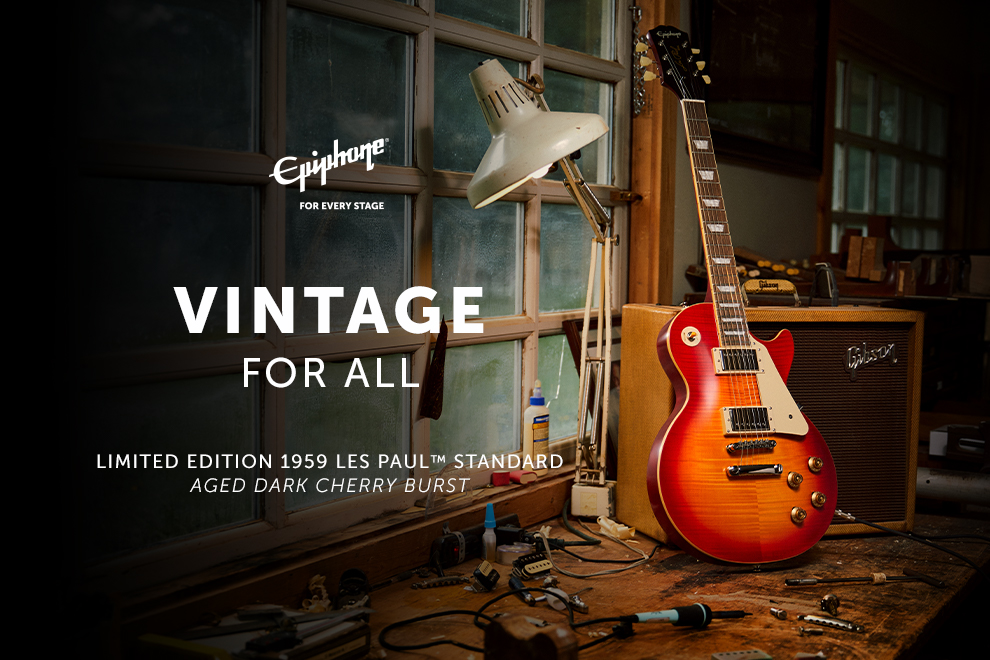 エピフォンからギブソン カスタムショップとの初のコラボレーションにより誕生した Epiphone 1959 Les Paul Standard がリリース Gibson Japan