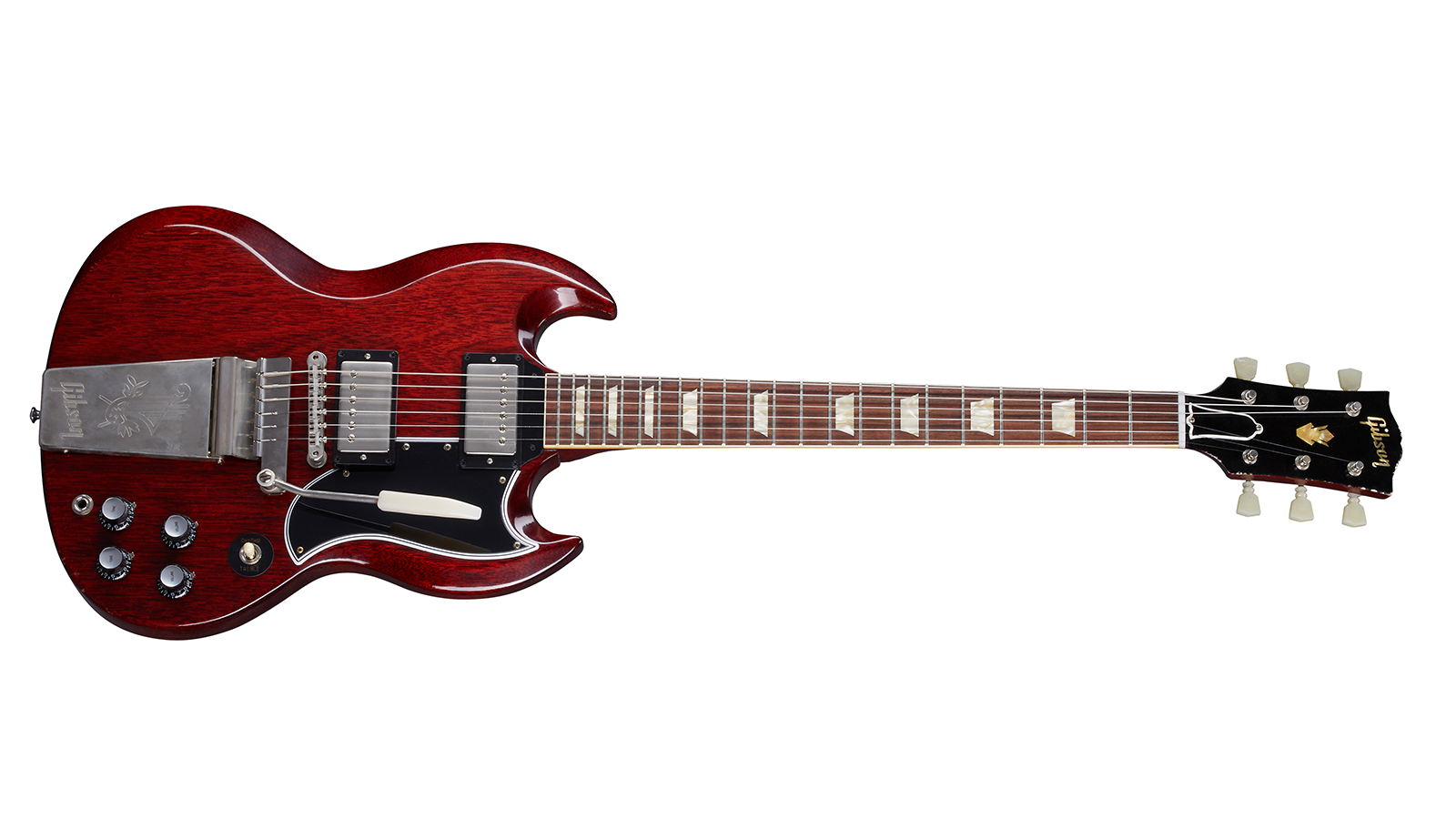 1964 SG Standard With Maestro Vibrola Cherry Red Ultra Light Aged