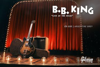 ギブソン・カスタムショップから、B.B.キングの最新シグネチャーモデル 『B.B. King “Live at the Regal” ES-335』がリリース