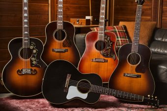 ギブソン・アコースティック・カスタムショップから、アコースティックギターとして初となる ライト・エイジド加工が施された『Murphy Lab Acoustic Collection』が 5機種でリリース