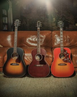 ギブソンから、様々な音楽環境に適した 最新シリーズ『Gibson Acoustic Specials』から J-45、Hummingbird、L-00の３機種がリリース