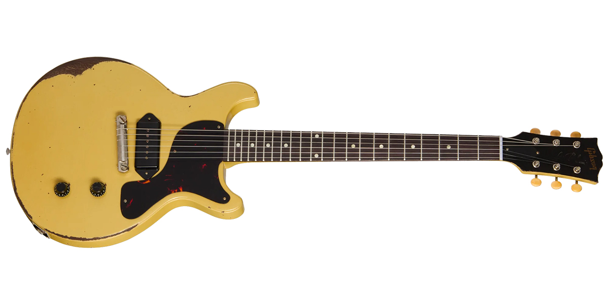 Gibson Custom 1960 Les Paul Junior Double Cut TV Yellow Ultra Heavy Aged