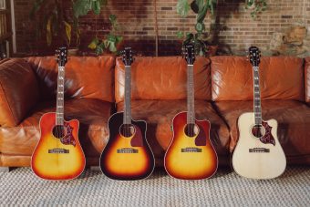 エピフォンから、アップグレードされた 『Inspired By Gibson Collection』のアコースティックギター5種がリリース